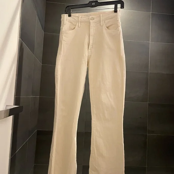 MOTHER Women's Light Tan The Hustler Ankle Fray, Size 27 - Picture 13 of 15